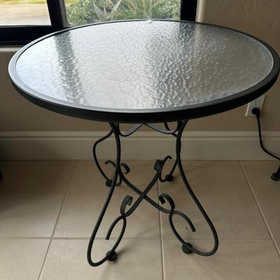 Lot 308 Glass and Metal Bistro Set