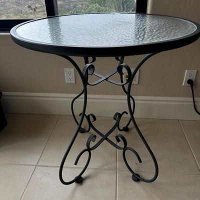 Lot 308 Glass and Metal Bistro Set