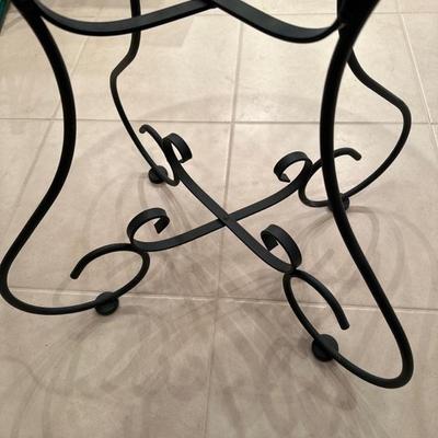 Lot 308 Glass and Metal Bistro Set