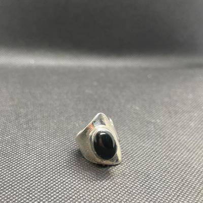 ATI Mexico 925 - vintage ring with black onyx