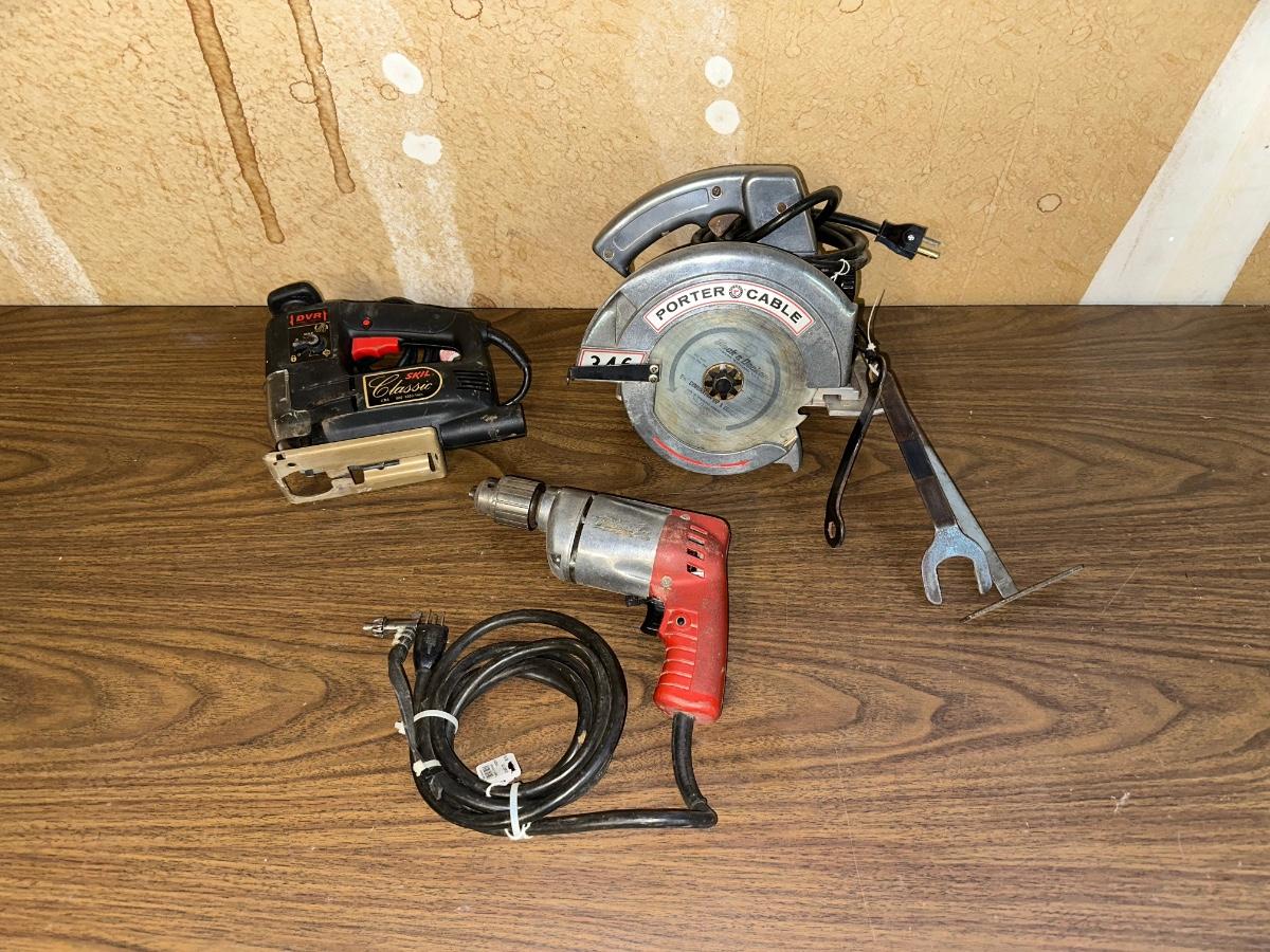 PORTER CABLE CIRCULAR SAW SKIL JIGSAW AND CORDED