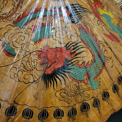 Dragon Fan and Hand-Painted Umbrella (D-DW)