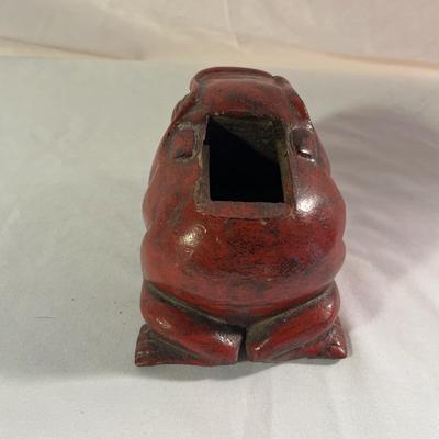 Two Carved Wooden Frogs (LR-MG)