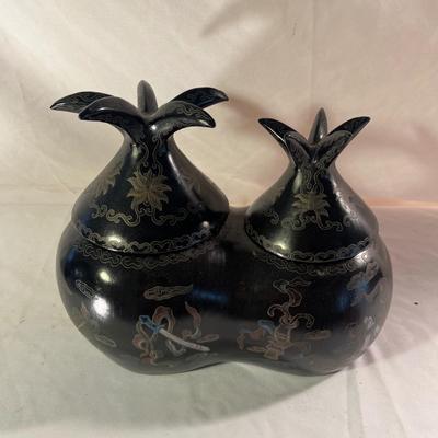 Asian Style Wooden Double Urn (LR-MG)