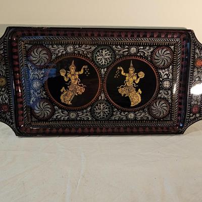 Asian Lacquered Tray & More (D-JS)