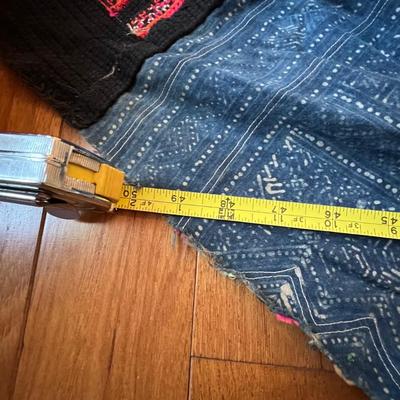 Pleated Traditional Cotton/Hemp/Dyed Batik Skirt (PB-RG)