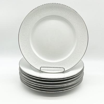 JOHANN HAVILAND ~ Morning Mist ~ Eight (8) Porcelain Fine China Dinner Plates