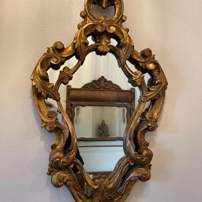 Gold leaf mirror
