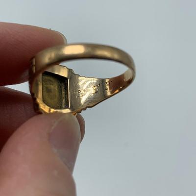 Two 10K Gold Rings (B1-HS)