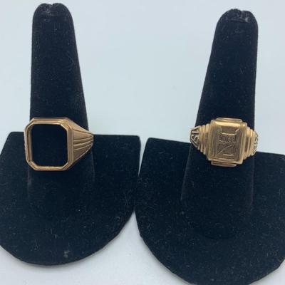 Two 10K Gold Rings (B1-HS)