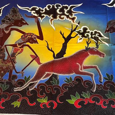 Modern Batik Fabric from Indonesia, incl. Signed Pieces (PB-RG)