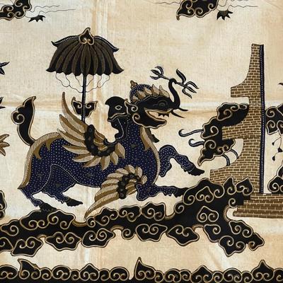 Modern Batik Fabric from Indonesia, incl. Signed Pieces (PB-RG)