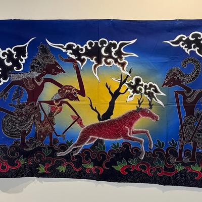 Modern Batik Fabric from Indonesia, incl. Signed Pieces (PB-RG)