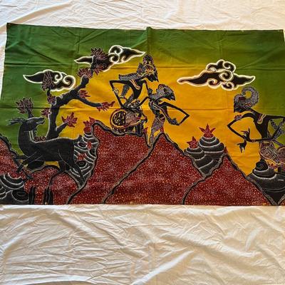 Modern Batik Fabric from Indonesia, incl. Signed Pieces (PB-RG)