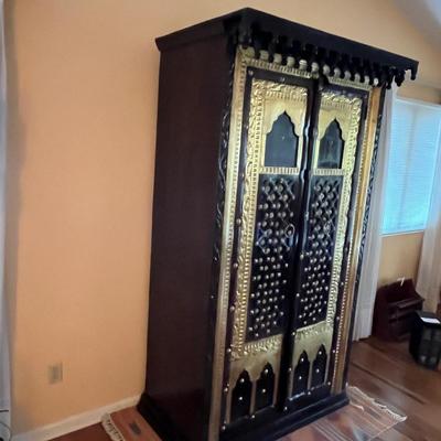 Large Decorative Asian Style Armoire (LR-MG)