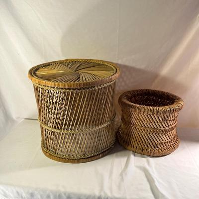 Woven Plant Stand & Planter (LR-MG)