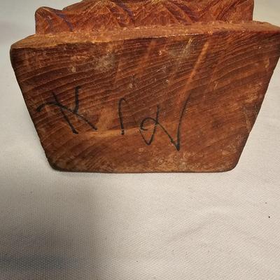 Pair of Wooden Carved Temple Maidens (BS-JS)