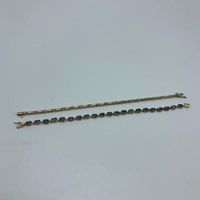 Two 14K Bracelets, including Diamonds (B1-HS)
