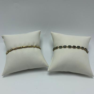 Two 14K Bracelets, including Diamonds (B1-HS)