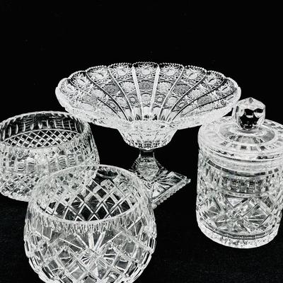 Four (4) Piece Assorted Crystal