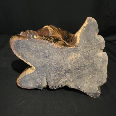 Three Carved Wooden Monk Statues (BS-DW)