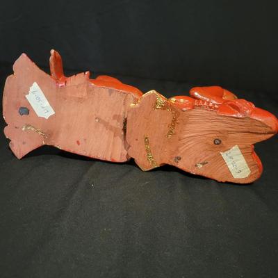 Three Carved Wooden Monk Statues (BS-DW)