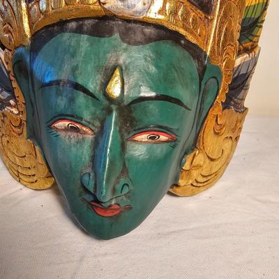 Carved Indonesian Wooden Masks (BS-JS)