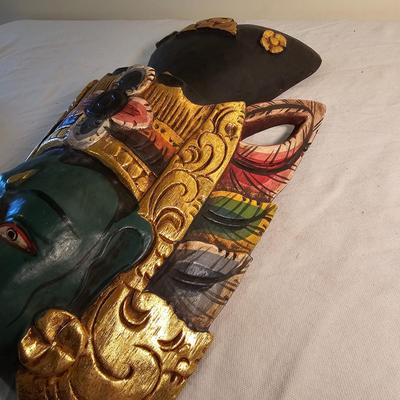 Carved Indonesian Wooden Masks (BS-JS)