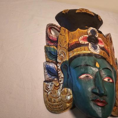 Carved Indonesian Wooden Masks (BS-JS)