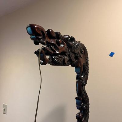 Wooden Dragon Lamp (LR-MG)