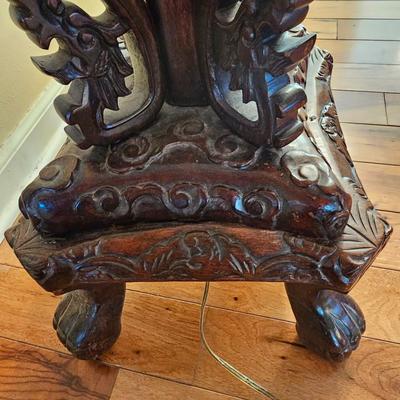 Wooden Dragon Lamp (LR-MG)