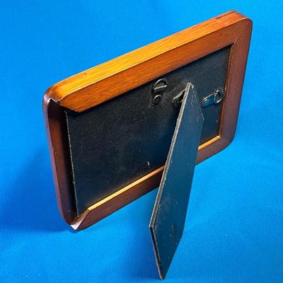 FRAMED COLORED VINTAGE SALT LAKE TEMPLE POSTCARD