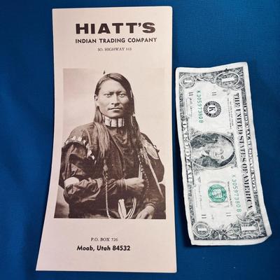 HIATT'S INDIAN TRADING COMPANY, HIGHWAY 163, MOAB, UT PAMPHLET