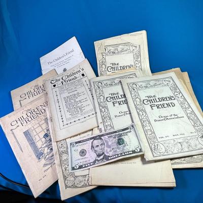 14 EARLY "THE CHILDREN'S FRIEND" MAGAZINES 1907-1922