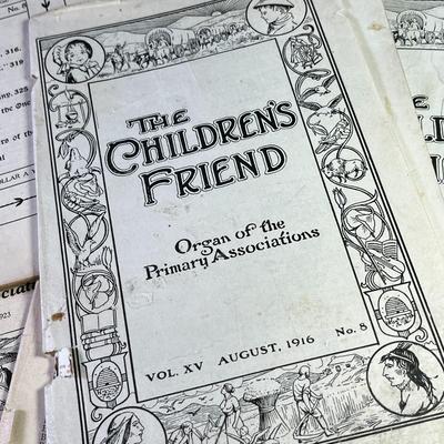 14 EARLY "THE CHILDREN'S FRIEND" MAGAZINES 1907-1922