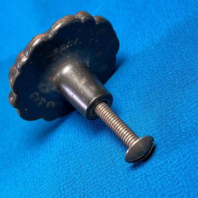 FANCY ANTIQUE COPPER FINISH DRAWER PULLS X 2- ONE NEW IN PACKAGE 