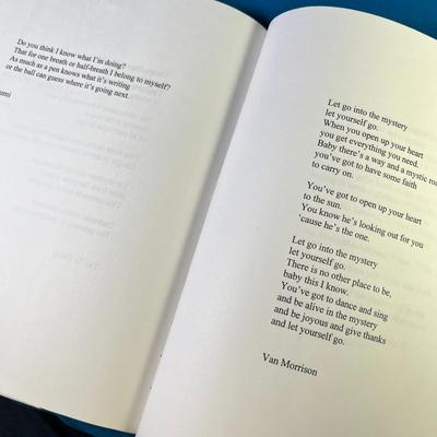 SET OF 10 BOOKLETS ON VARIOUS SPIRITUAL SUBJECTS w/ QUOTES & GOLD HAND SEWN BINDINGS