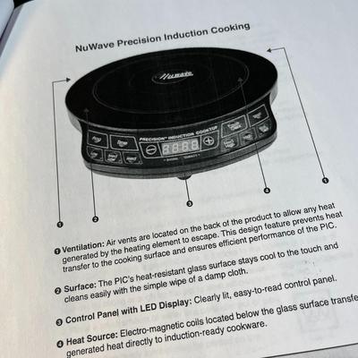 "PRECISION NUWAVE PRO" ELECTRIC INDUCTION COOKTOP, PROGRAMMABLE