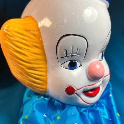 CERAMIC CLOWN BANK NEW IN BOX