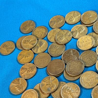 GROUP OF 40 PRE-1959 WHEATBACK PENNIES 