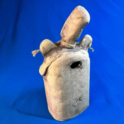 BRATISLAVA CLAY FIGURE HOLDING GLAZED HEART