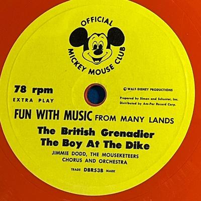 WALT DISNEY'S "FUN WITH MUSIC FROM MANY LANDS" 78rpm RECORD