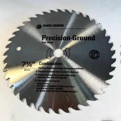 SET OF 3  BLACK & DECKER 7-1/4" CIRCULAR SAW BLADES