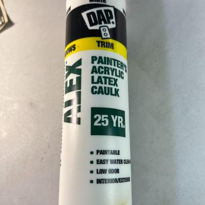 NEW TUBE OF PAINTER'S WHITE ACRYLIC LATEX CAULK 