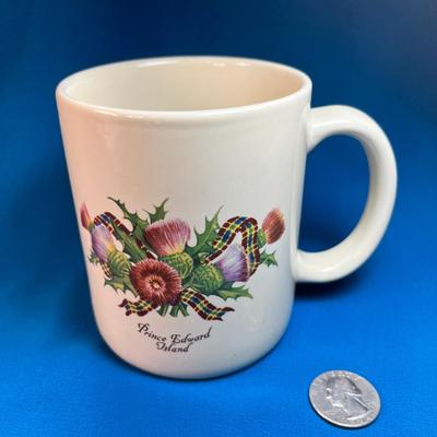 SCOTTISH THISTLE CERAMIC MUG "PRINCE EDWARD ISLAND"