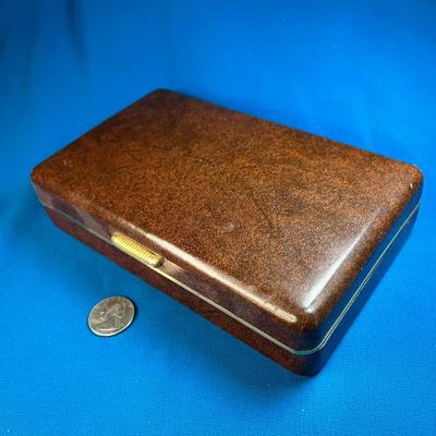 MEN'S CUFFLINKS/JEWELRY BOX, VELVET & SATIN LINED