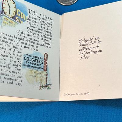 1925 COLGATE ADVERTISING BOOKLET COMPARING NEW YORK BUILDINGS TO THEIR PRODUCTS