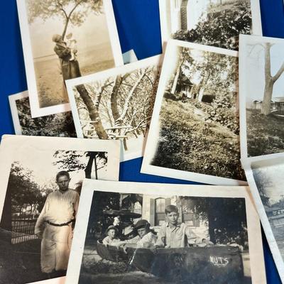 OLD TIME CIRCA 20's-30's PHOTOGRAPHS OF PEOPLE AND HOMES-20 COUNT