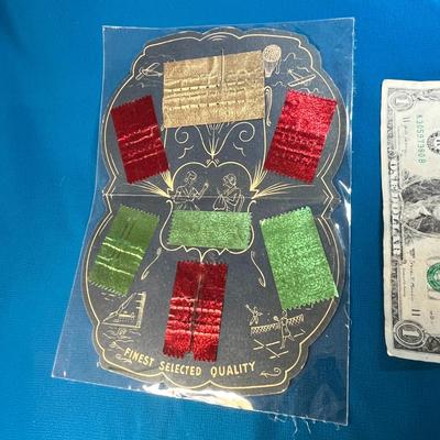 VINTAGE NEEDLE PACKET "VON'S COMPLETE SUPER FOOD MARKET" AD, MADE IN GERMANY