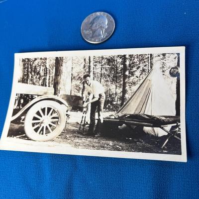 1923 PHOTO OF CAMPSITE IN YOSEMITE